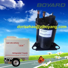 Kühlschrank Cargo Dreirad mit Zhejiang Boyang 12v 24V 48V DC Motor für DC Klimaanlage Kompressor